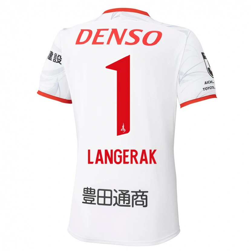 Danxen Kinder Mitchell Langerak #1 Weiß Rot Auswärtstrikot Trikot 2025/26 T-Shirt Österreich