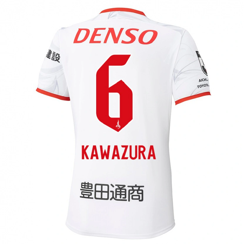 Danxen Kinder Akinari Kawazura #6 Weiß Rot Auswärtstrikot Trikot 2025/26 T-Shirt Österreich