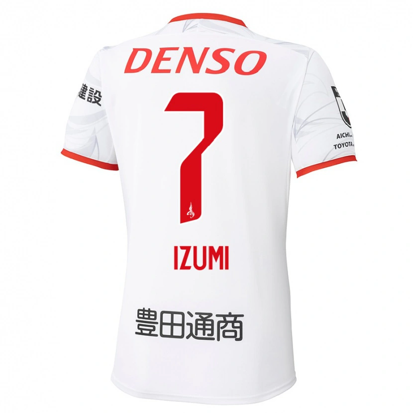 Danxen Kinder Ryuji Izumi #7 Weiß Rot Auswärtstrikot Trikot 2025/26 T-Shirt Österreich