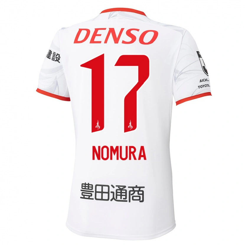 Danxen Kinder Yuto Nomura #17 Weiß Rot Auswärtstrikot Trikot 2025/26 T-Shirt Österreich