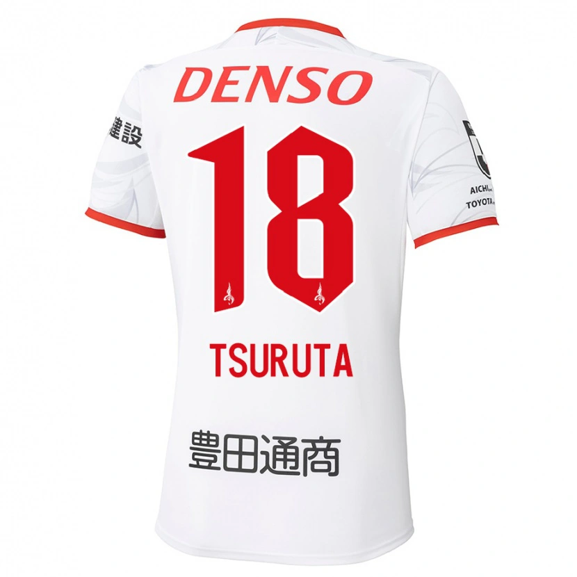 Danxen Kinder Shu Tsuruta #18 Weiß Rot Auswärtstrikot Trikot 2025/26 T-Shirt Österreich