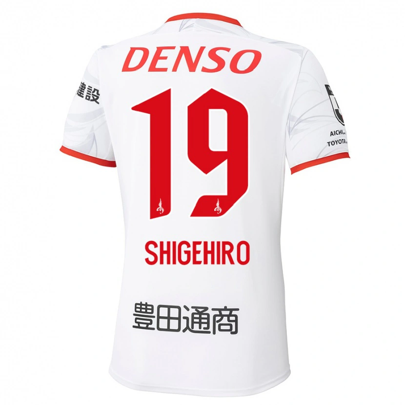 Danxen Kinder Takuya Shigehiro #19 Weiß Rot Auswärtstrikot Trikot 2025/26 T-Shirt Österreich