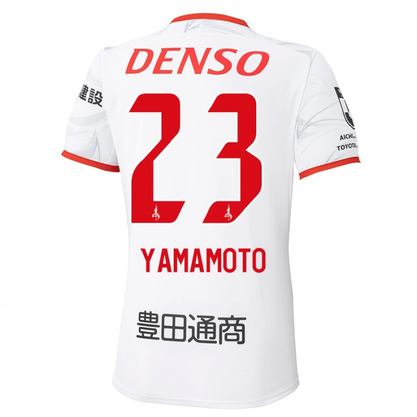 Danxen Kinder Haruki Yamamoto #23 Weiß Rot Auswärtstrikot Trikot 2025/26 T-Shirt Österreich