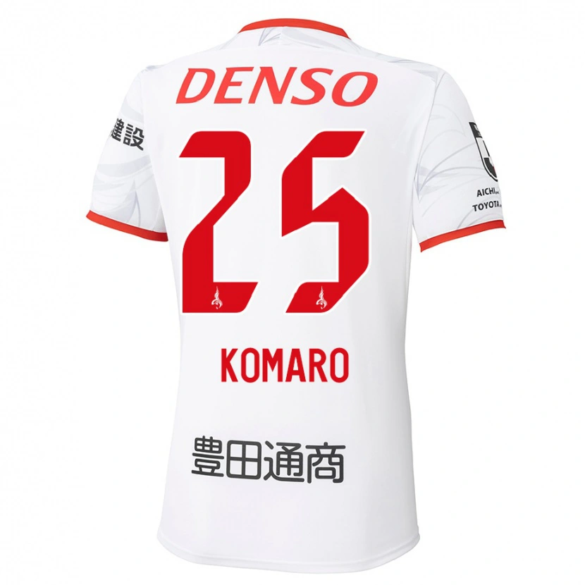 Danxen Kinder Shuta Komaro #25 Weiß Rot Auswärtstrikot Trikot 2025/26 T-Shirt Österreich