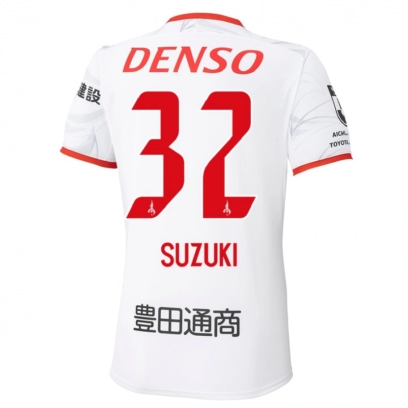 Danxen Kinder Haruto Suzuki #32 Weiß Rot Auswärtstrikot Trikot 2025/26 T-Shirt Österreich