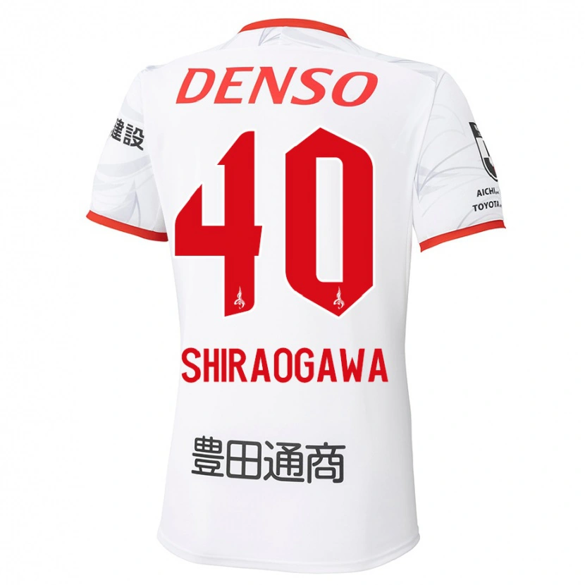 Danxen Kinder Rekuto Shiraogawa #40 Weiß Rot Auswärtstrikot Trikot 2025/26 T-Shirt Österreich