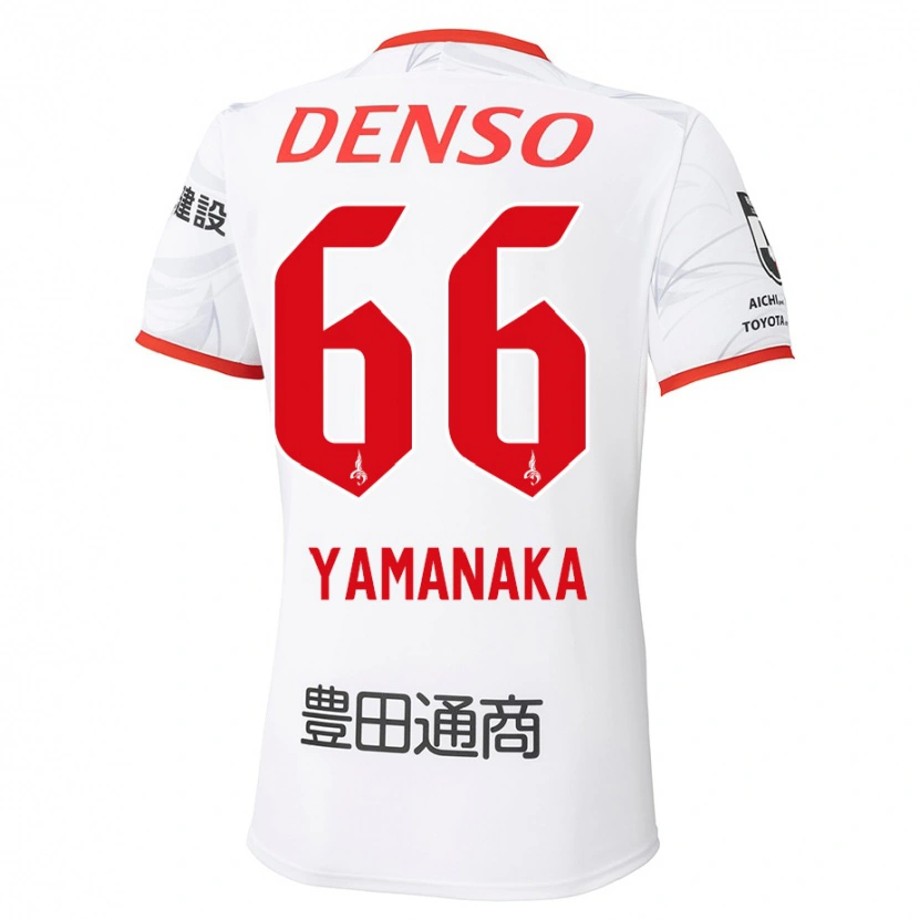 Danxen Kinder Ryosuke Yamanaka #66 Weiß Rot Auswärtstrikot Trikot 2025/26 T-Shirt Österreich