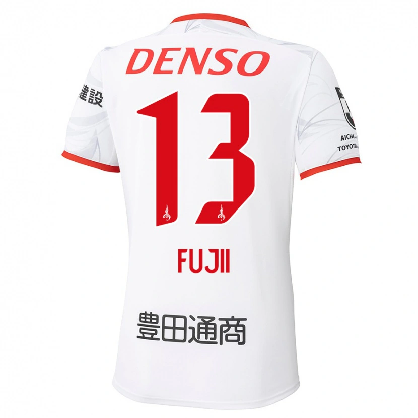 Danxen Kinder Haruya Fujii #13 Weiß Rot Auswärtstrikot Trikot 2025/26 T-Shirt Österreich