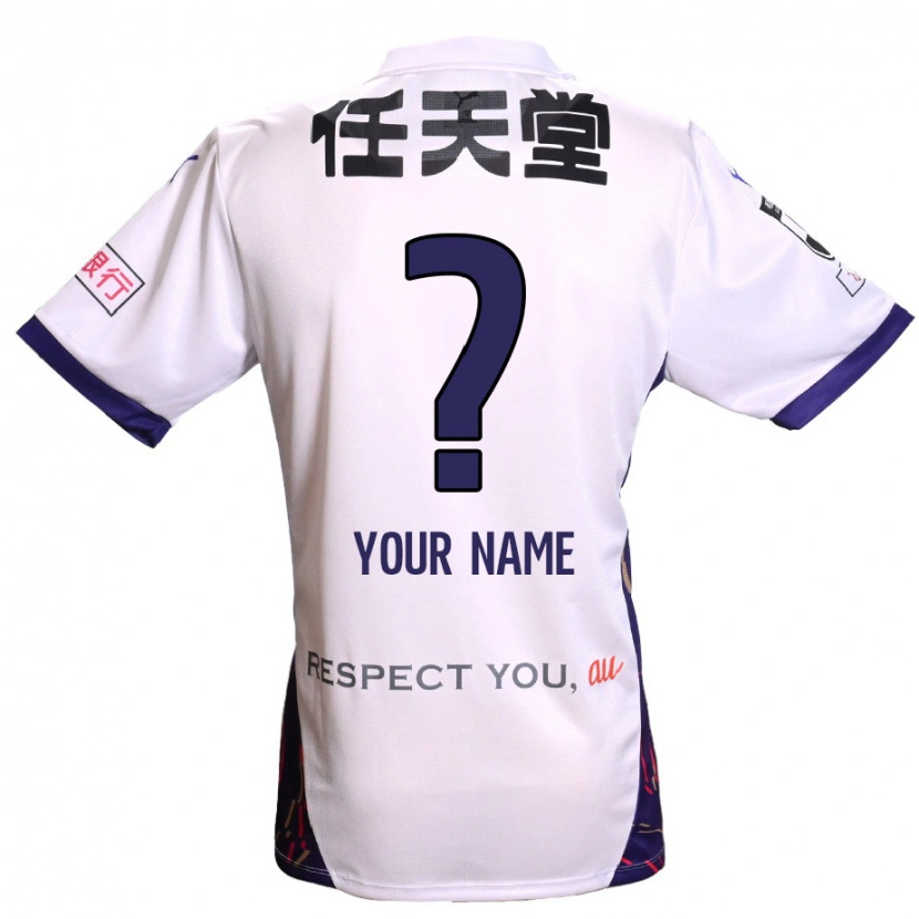 Danxen Kinder Ihren Namen #0 Weiß Lila Schwarz Auswärtstrikot Trikot 2025/26 T-Shirt Österreich