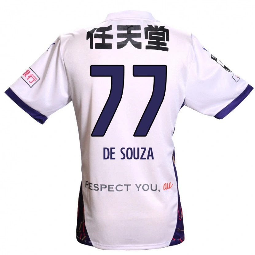 Danxen Kinder Murilo De Souza #77 Weiß Lila Schwarz Auswärtstrikot Trikot 2025/26 T-Shirt Österreich