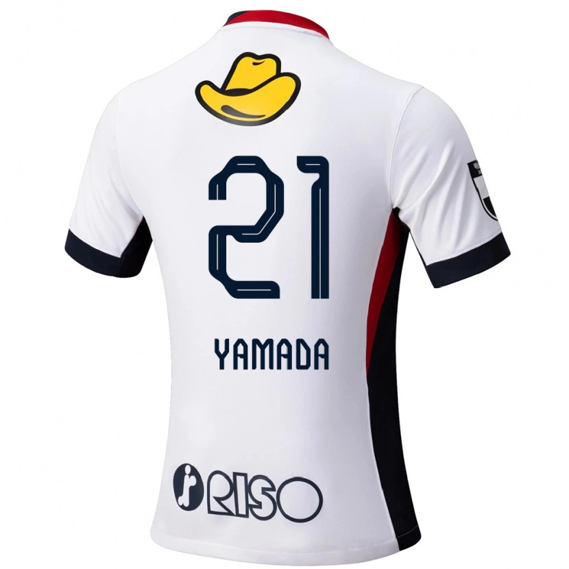 Danxen Kinder Taiki Yamada #21 Weiß Schwarz Auswärtstrikot Trikot 2025/26 T-Shirt Österreich