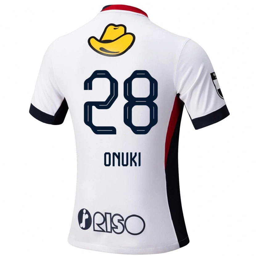 Danxen Kinder Rui Onuki #28 Weiß Schwarz Auswärtstrikot Trikot 2025/26 T-Shirt Österreich