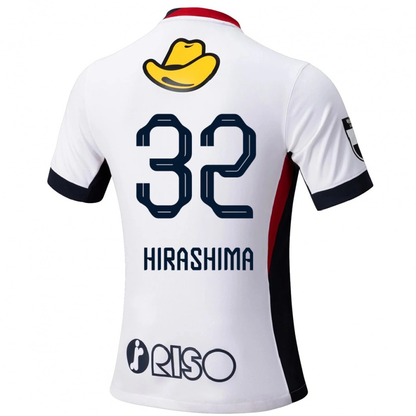 Danxen Kinder Daigo Hirashima #32 Weiß Schwarz Auswärtstrikot Trikot 2025/26 T-Shirt Österreich