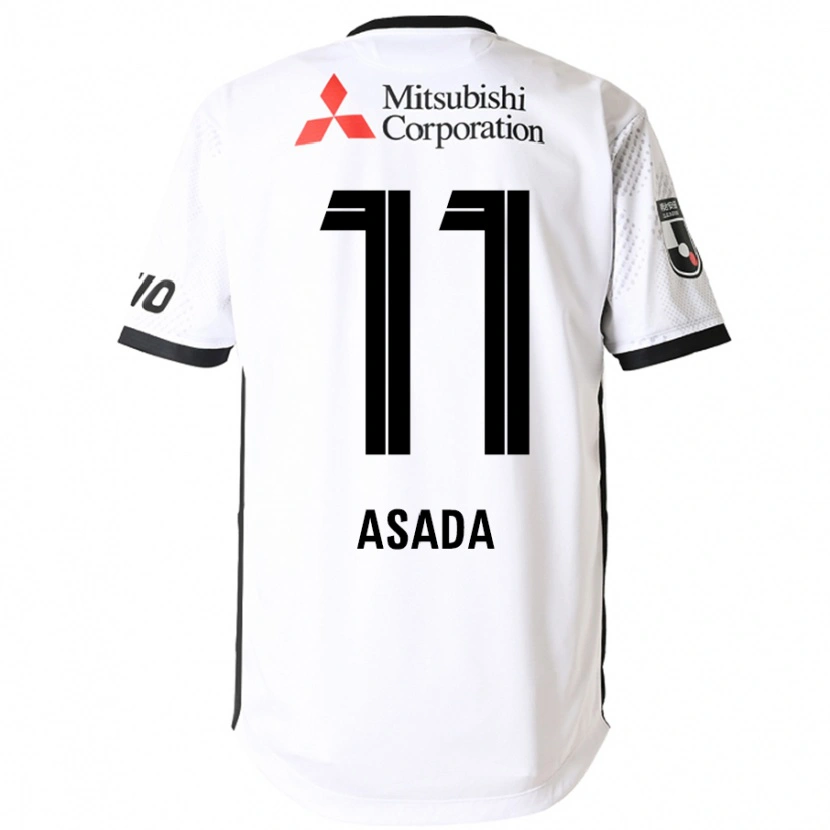 Danxen Kinder Rui Asada #11 Weiß Schwarz Auswärtstrikot Trikot 2025/26 T-Shirt Österreich