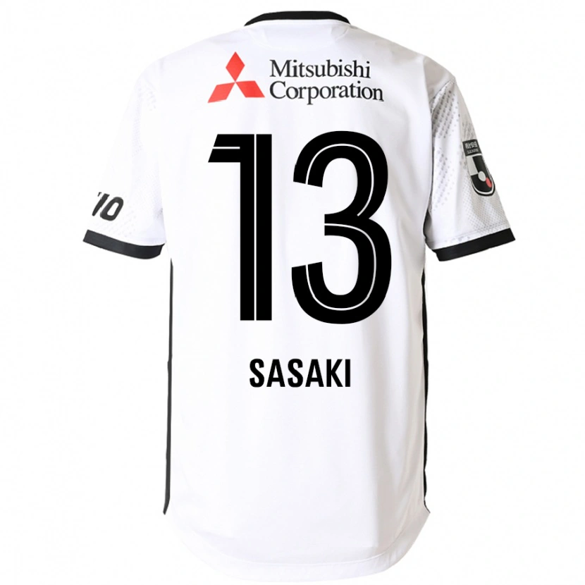 Danxen Kinder Shoei Sasaki #13 Weiß Schwarz Auswärtstrikot Trikot 2025/26 T-Shirt Österreich