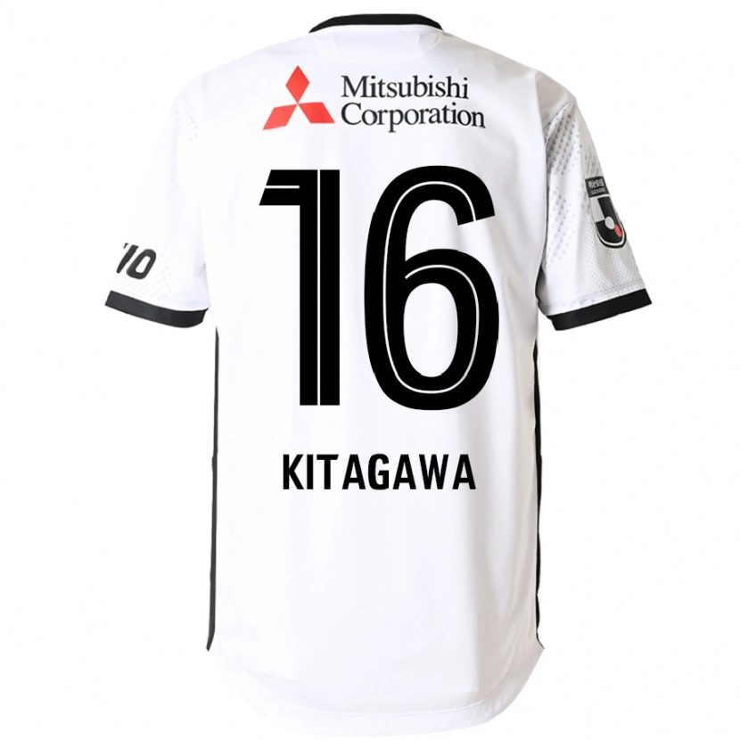 Danxen Kinder Rento Kitagawa #16 Weiß Schwarz Auswärtstrikot Trikot 2025/26 T-Shirt Österreich