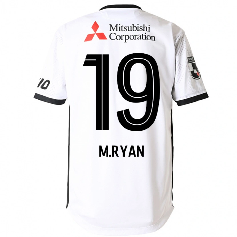 Danxen Kinder Marcelo Ryan #19 Weiß Schwarz Auswärtstrikot Trikot 2025/26 T-Shirt Österreich