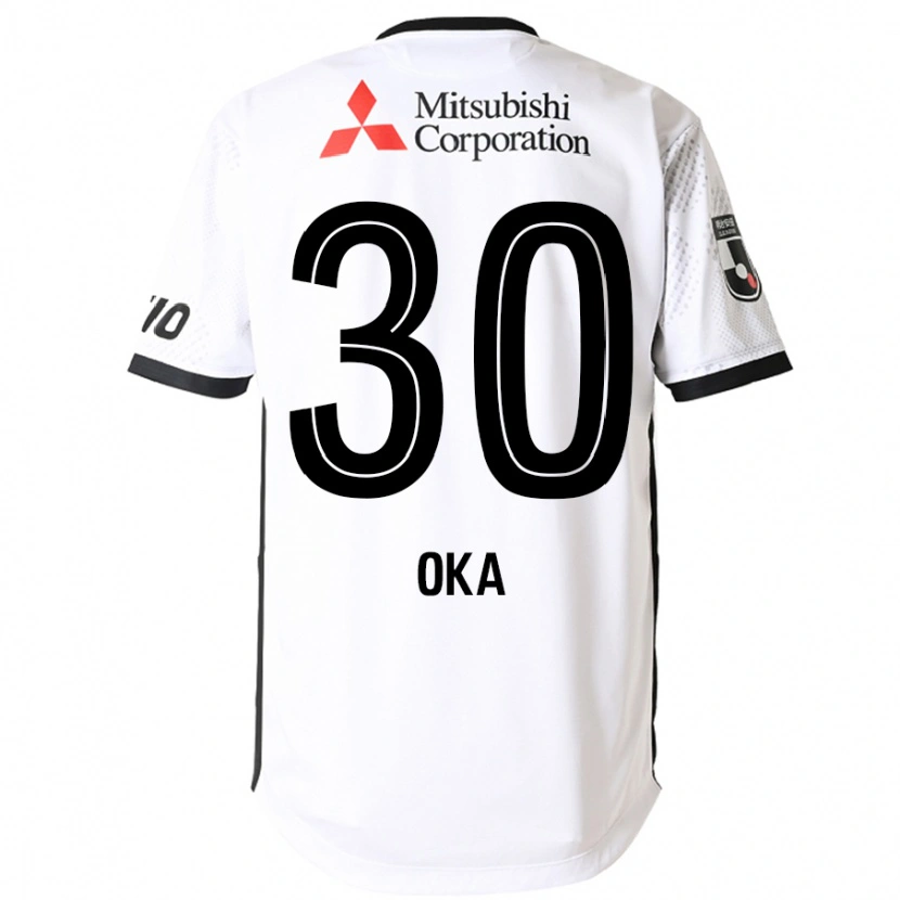 Danxen Kinder Teppei Oka #30 Weiß Schwarz Auswärtstrikot Trikot 2025/26 T-Shirt Österreich