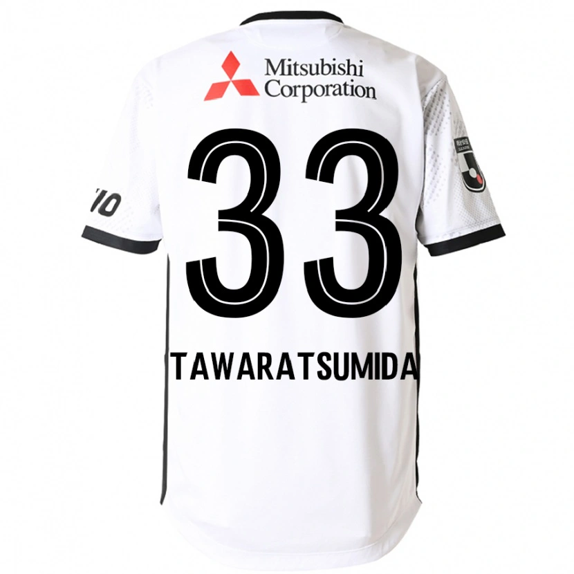 Danxen Kinder Kota Tawaratsumida #33 Weiß Schwarz Auswärtstrikot Trikot 2025/26 T-Shirt Österreich