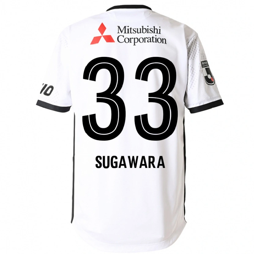 Danxen Kinder Yuta Sugawara #33 Weiß Schwarz Auswärtstrikot Trikot 2025/26 T-Shirt Österreich