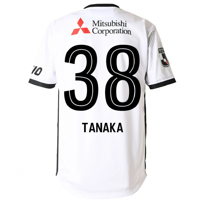 Danxen Kinder Kio Tanaka #38 Weiß Schwarz Auswärtstrikot Trikot 2025/26 T-Shirt Österreich