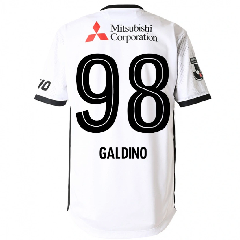 Danxen Kinder Everton Galdino #98 Weiß Schwarz Auswärtstrikot Trikot 2025/26 T-Shirt Österreich