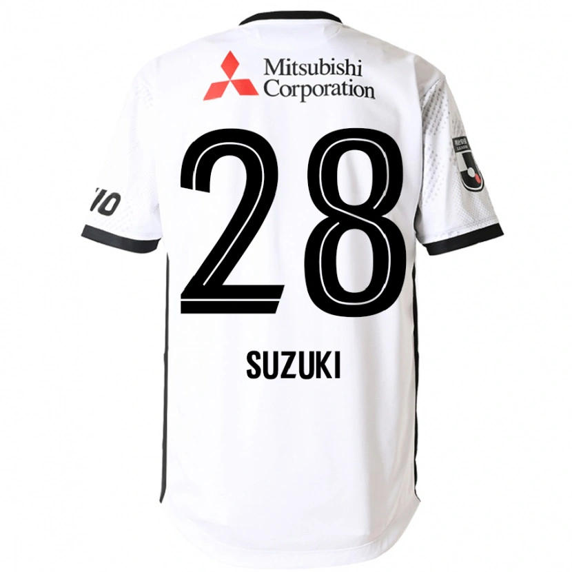 Danxen Kinder Junya Suzuki #28 Weiß Schwarz Auswärtstrikot Trikot 2025/26 T-Shirt Österreich