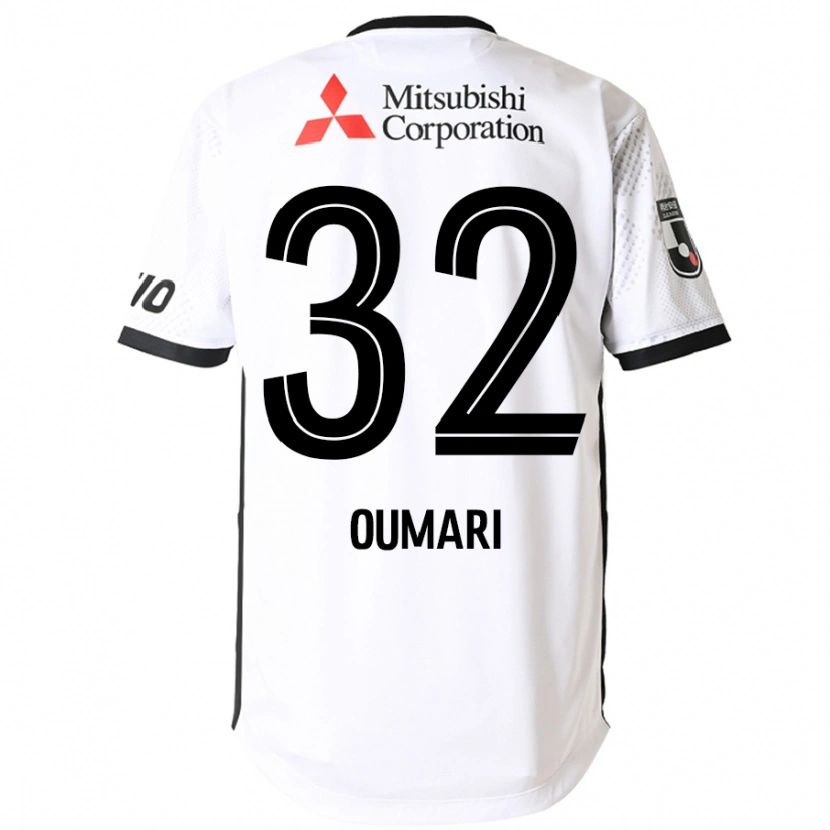 Danxen Kinder Joan Oumari #32 Weiß Schwarz Auswärtstrikot Trikot 2025/26 T-Shirt Österreich