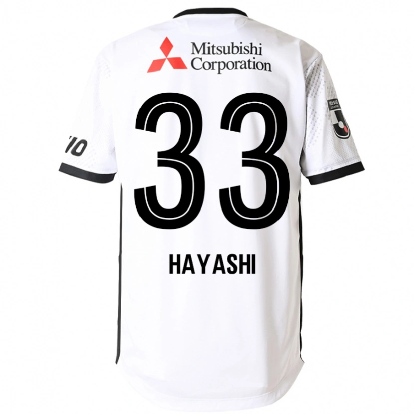 Danxen Kinder Akihiro Hayashi #33 Weiß Schwarz Auswärtstrikot Trikot 2025/26 T-Shirt Österreich