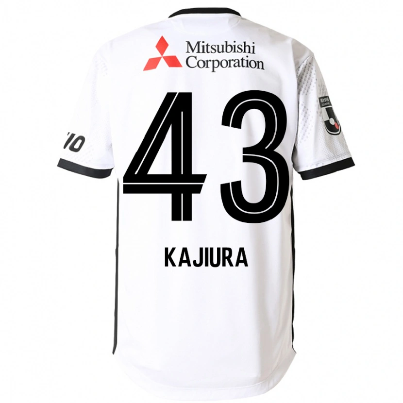 Danxen Kinder Yuki Kajiura #43 Weiß Schwarz Auswärtstrikot Trikot 2025/26 T-Shirt Österreich