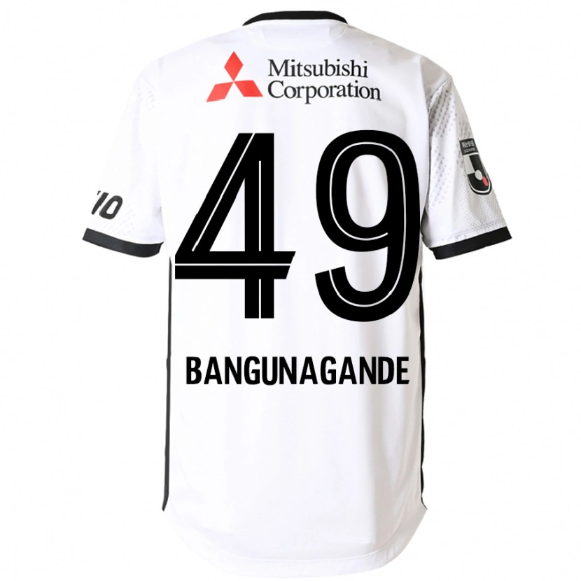 Danxen Kinder Kashif Bangunagande #49 Weiß Schwarz Auswärtstrikot Trikot 2025/26 T-Shirt Österreich