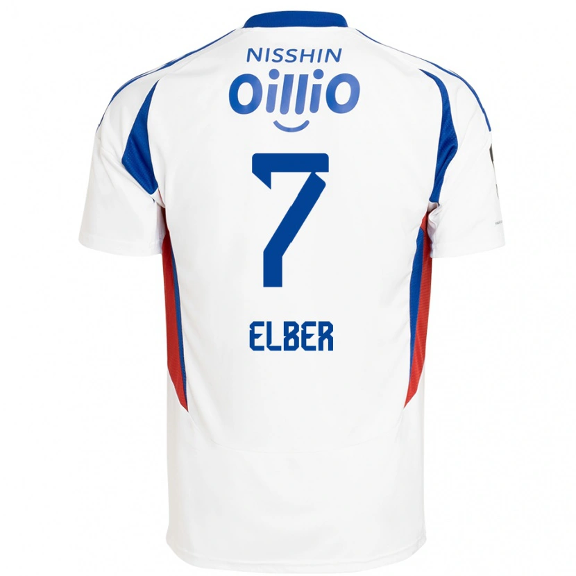 Danxen Kinder Élber #7 Weiß Königsblau Auswärtstrikot Trikot 2025/26 T-Shirt Österreich