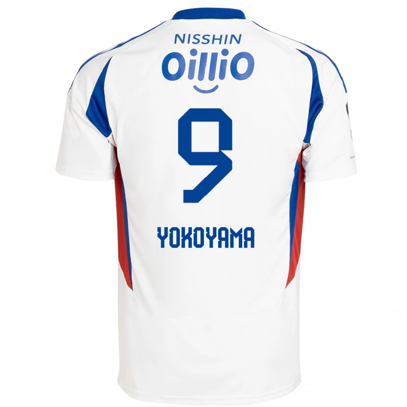 Danxen Kinder Shunsuke Yokoyama #9 Weiß Königsblau Auswärtstrikot Trikot 2025/26 T-Shirt Österreich