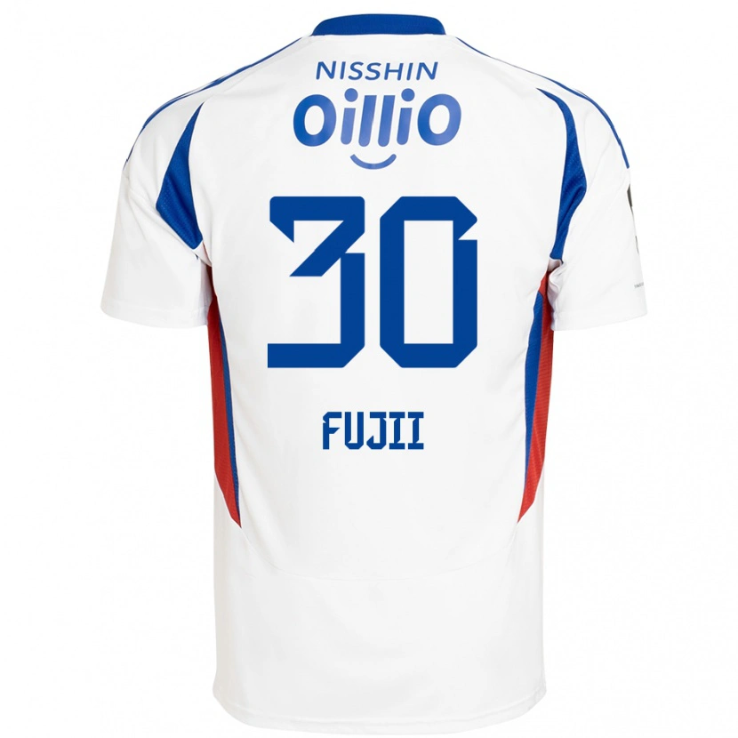 Danxen Kinder Shota Fujii #30 Weiß Königsblau Auswärtstrikot Trikot 2025/26 T-Shirt Österreich
