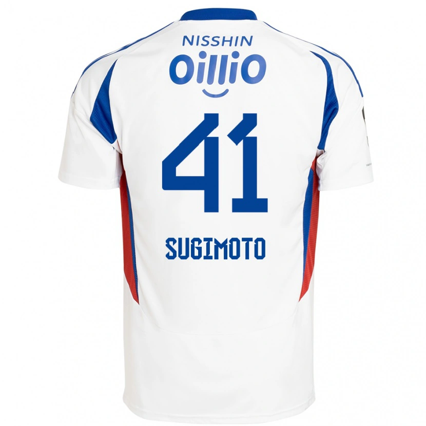 Danxen Kinder Kenyu Sugimoto #41 Weiß Königsblau Auswärtstrikot Trikot 2025/26 T-Shirt Österreich