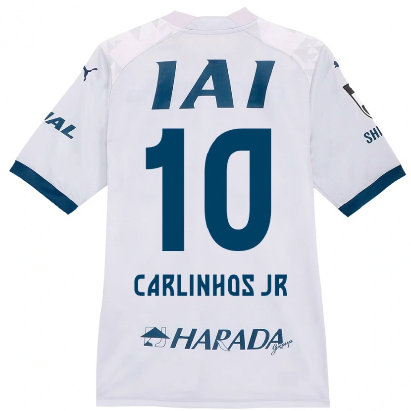 Danxen Kinder Carlinhos Junior #10 Weiß Königsblau Auswärtstrikot Trikot 2025/26 T-Shirt Österreich