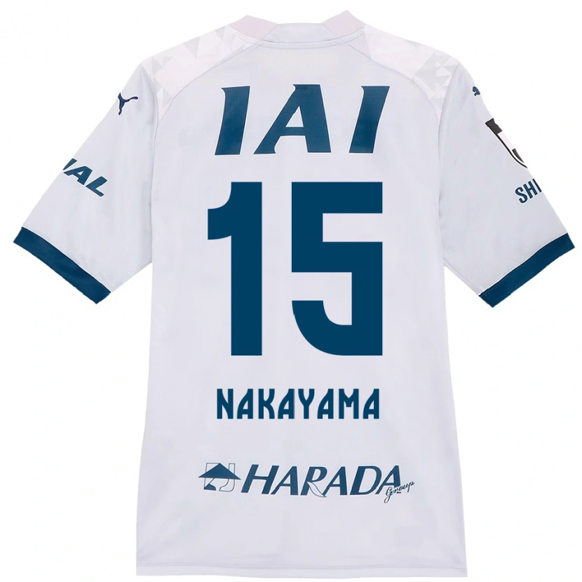 Danxen Kinder Atsuki Nakayama #15 Weiß Königsblau Auswärtstrikot Trikot 2025/26 T-Shirt Österreich
