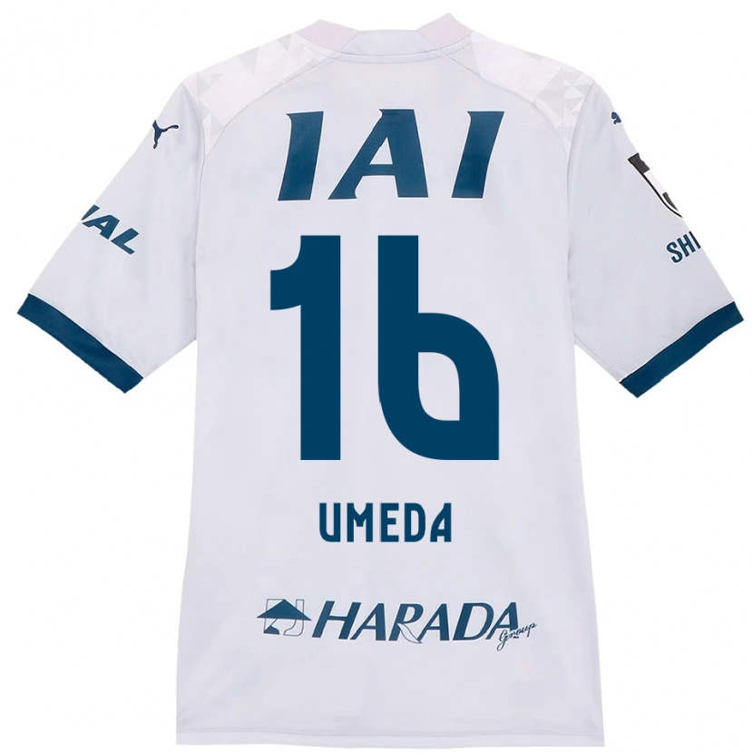 Danxen Kinder Togo Umeda #16 Weiß Königsblau Auswärtstrikot Trikot 2025/26 T-Shirt Österreich