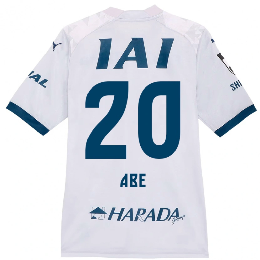 Danxen Kinder Ryoya Abe #20 Weiß Königsblau Auswärtstrikot Trikot 2025/26 T-Shirt Österreich