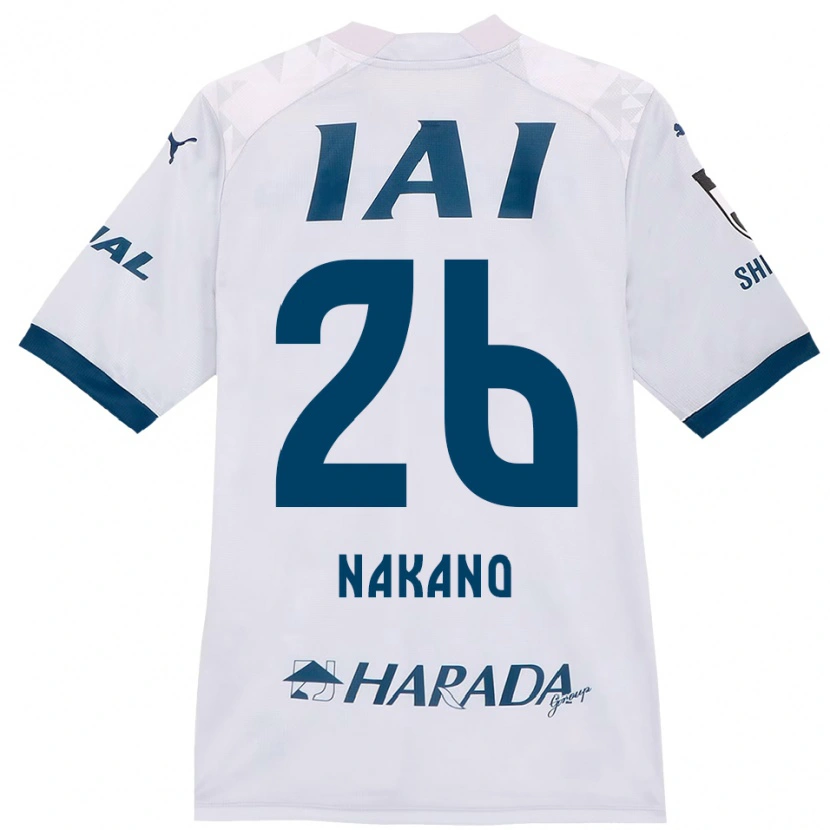 Danxen Kinder Takeru Nakano #26 Weiß Königsblau Auswärtstrikot Trikot 2025/26 T-Shirt Österreich