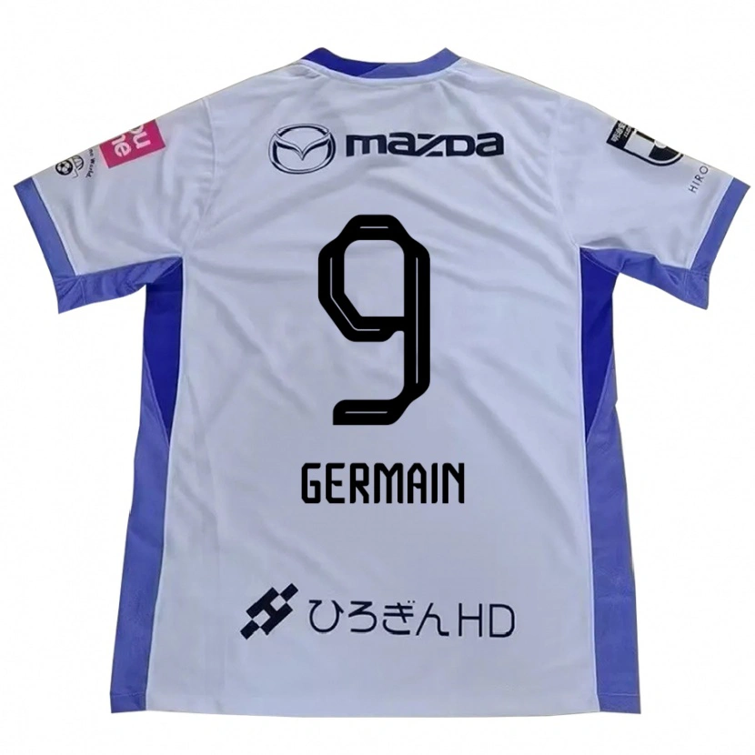Danxen Kinder Ryo Germain #9 Weiß Orange Auswärtstrikot Trikot 2025/26 T-Shirt Österreich
