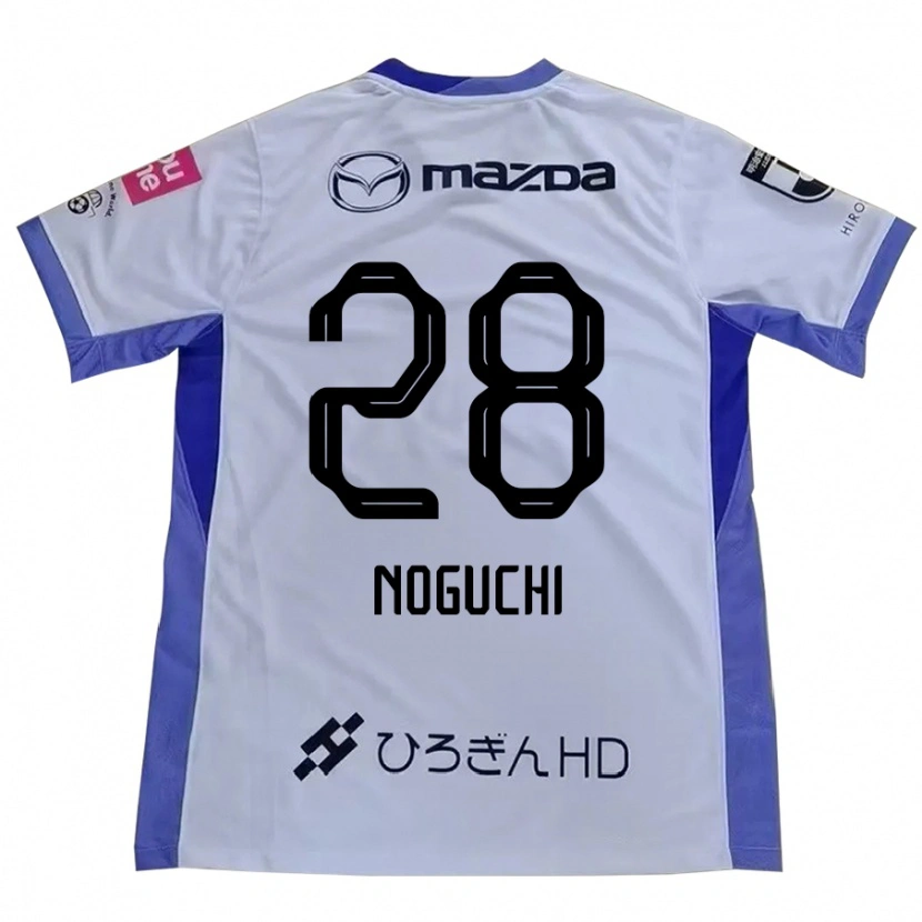 Danxen Kinder Rento Noguchi #28 Weiß Orange Auswärtstrikot Trikot 2025/26 T-Shirt Österreich