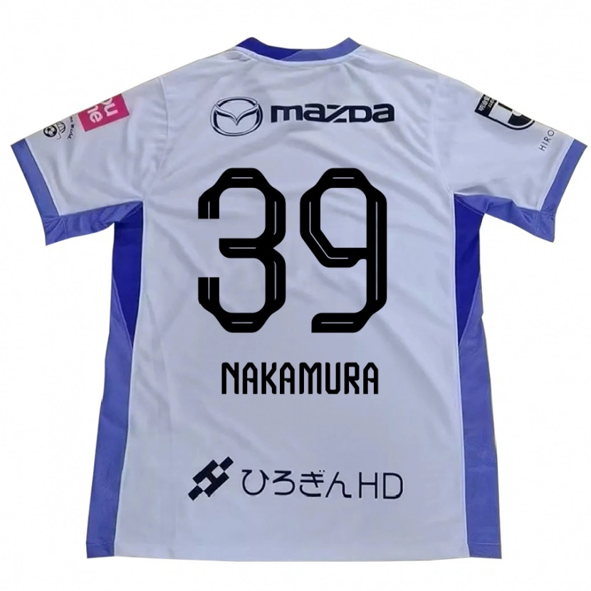 Danxen Kinder Sota Nakamura #39 Weiß Orange Auswärtstrikot Trikot 2025/26 T-Shirt Österreich