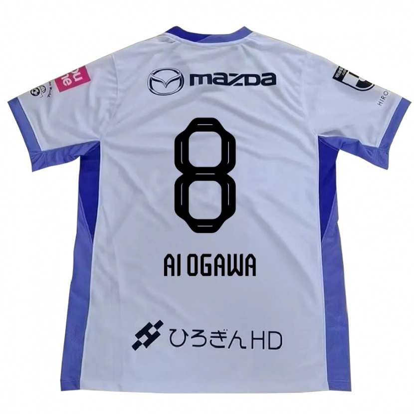 Danxen Kinder Ai Ogawa #8 Weiß Orange Auswärtstrikot Trikot 2025/26 T-Shirt Österreich