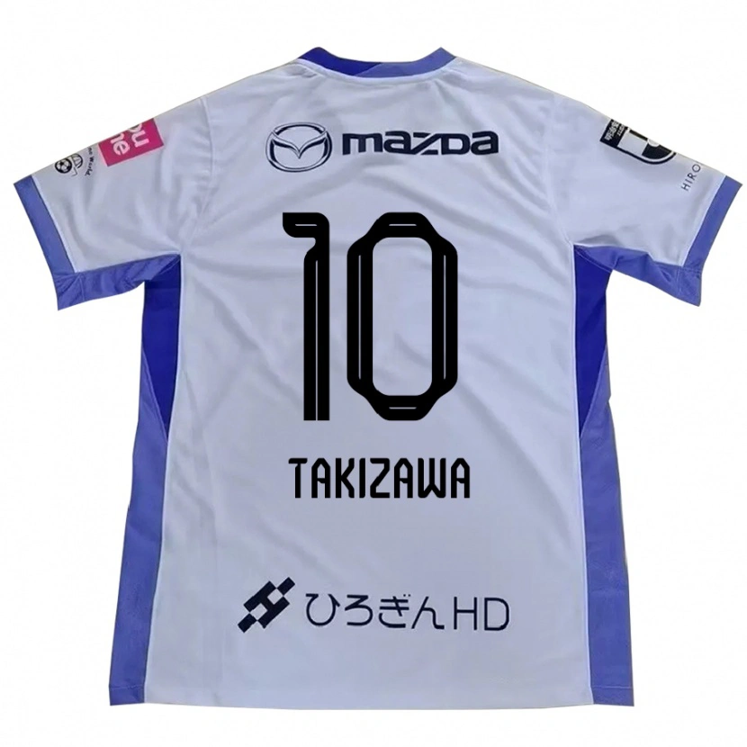 Danxen Kinder Chise Takizawa #10 Weiß Orange Auswärtstrikot Trikot 2025/26 T-Shirt Österreich