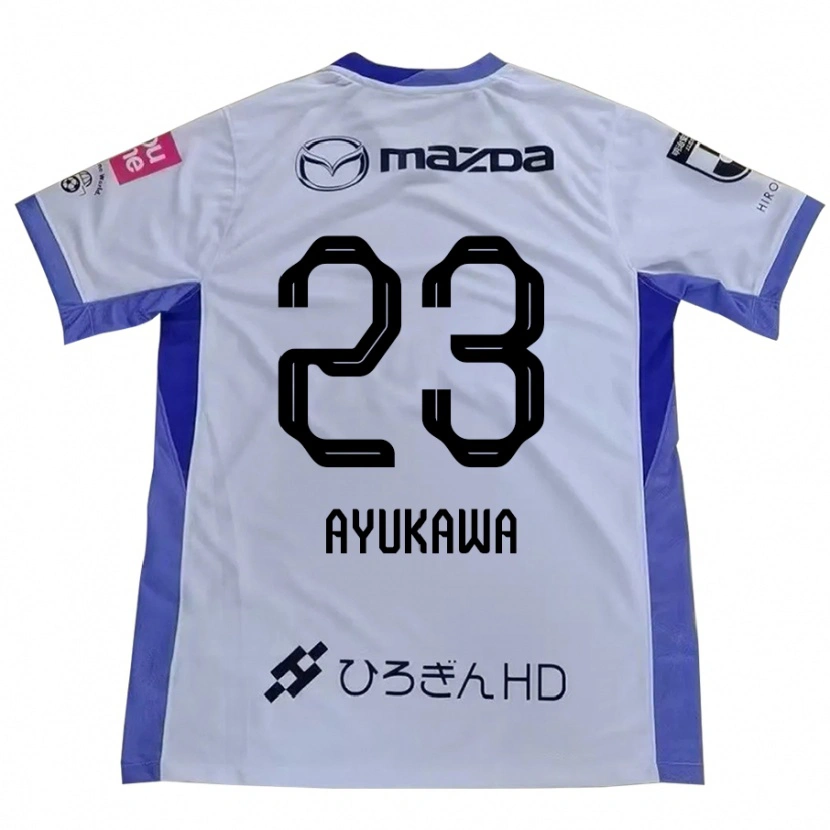 Danxen Kinder Shun Ayukawa #23 Weiß Orange Auswärtstrikot Trikot 2025/26 T-Shirt Österreich