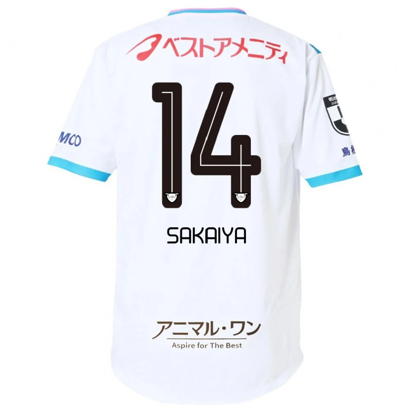 Danxen Kinder Keisuke Sakaiya #14 Weiß Rosa Auswärtstrikot Trikot 2025/26 T-Shirt Österreich
