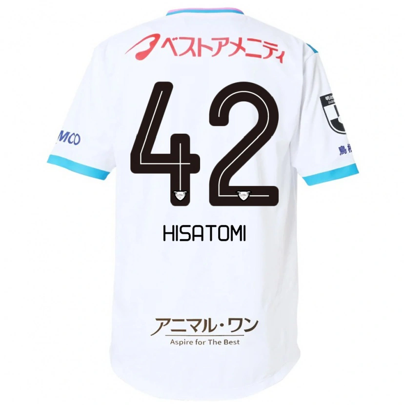 Danxen Kinder Kazuhiro Hisatomi #42 Weiß Rosa Auswärtstrikot Trikot 2025/26 T-Shirt Österreich