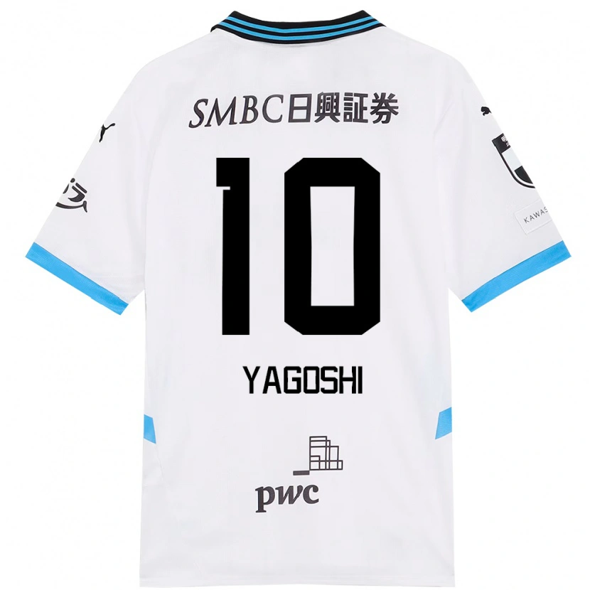 Danxen Kinder Mikito Yagoshi #10 Weiß Himmelblau Auswärtstrikot Trikot 2025/26 T-Shirt Österreich
