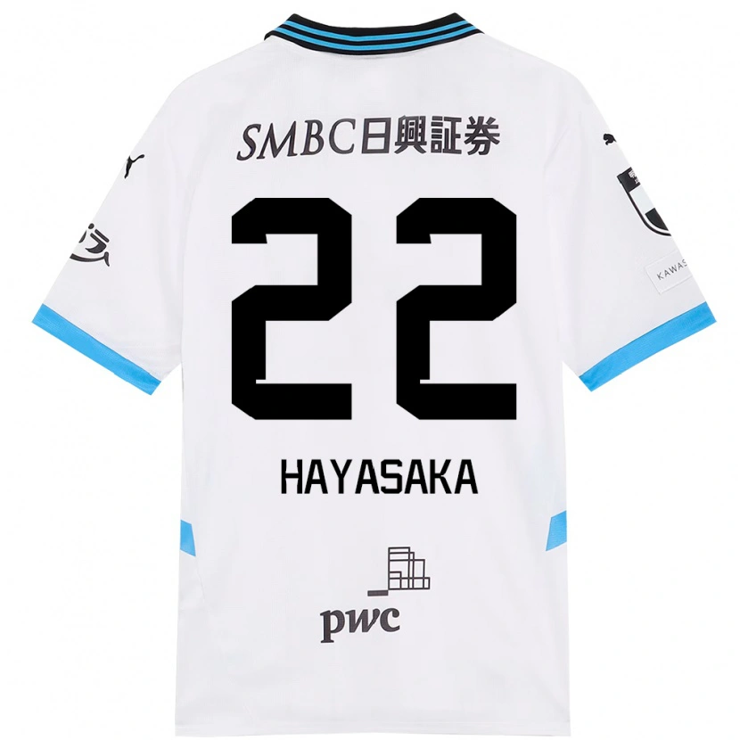 Danxen Kinder Yuki Hayasaka #22 Weiß Himmelblau Auswärtstrikot Trikot 2025/26 T-Shirt Österreich